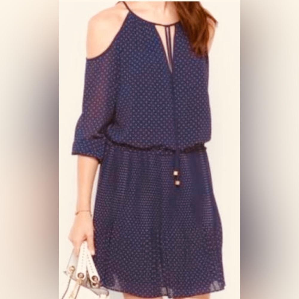 MK navy & white dress